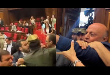 Ermenistan Parlamentosu’nda iktidar ve muhalefet milletvekilleri birbirine yumruklarla saldırdı (Video)