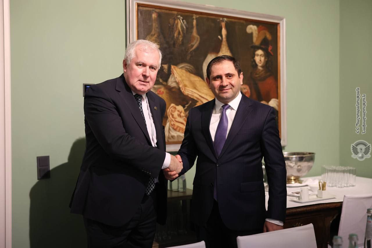 Ermenistan Savunma Bakanı, Litvanyalı mevkidaşı ile bir araya geldi