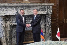 Ermenistan Parlamento Başkan Yardımcısı, Japonya Danışmanlar Meclisi Başkan Yardımcısı ile görüştü