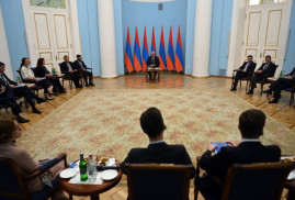 Ermenistan Cumhurbaşkanı Kuzey-Baltık Sekizlisi temsilcilerini kabul etti