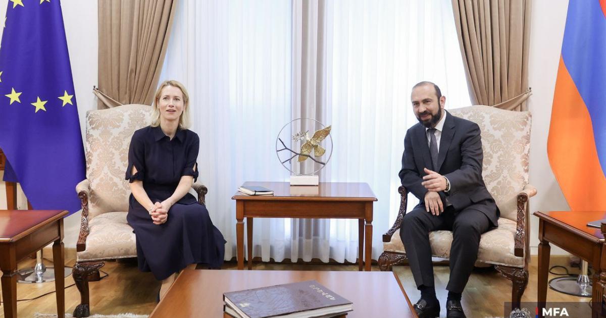 Ermenistan Dışişleri Bakanı ile AB Yüksek Temsilcisi Kaja Kallas baş başa görüştü