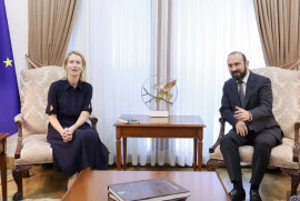 Ermenistan Dışişleri Bakanı ile AB Yüksek Temsilcisi Kaja Kallas baş başa görüştü