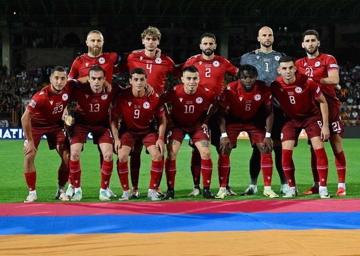 FIFA sıralamasında Ermenistan Millî Futbol Takımı 105. sırada