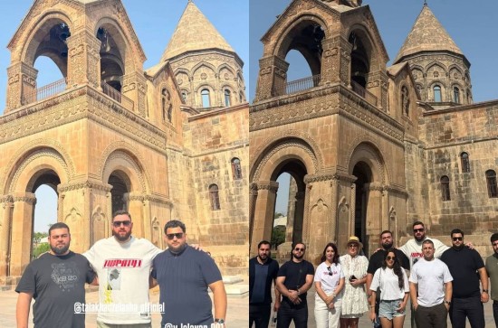 Efsane Gürcü halterci Lasha Talakhadze Ermenistan'ı ziyaret etti