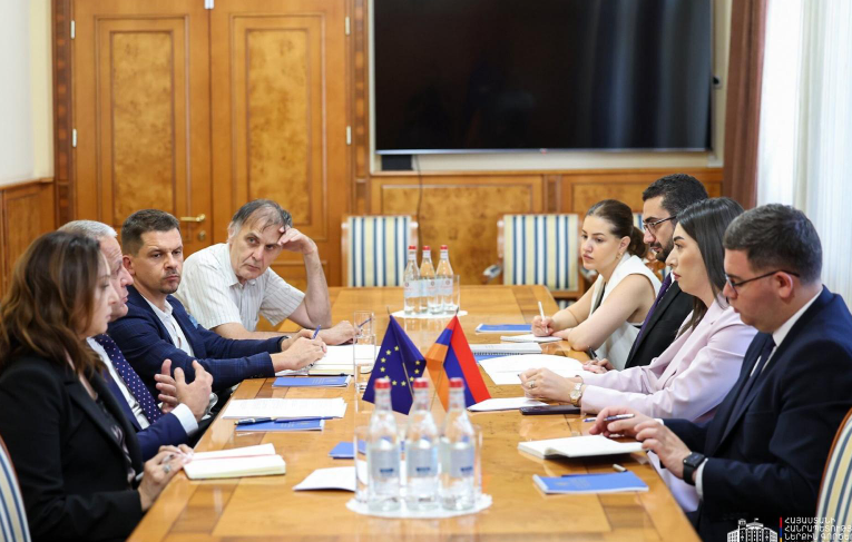 Ermenistan İçişleri Bakanı, AB Ermenistan Delegasyonu Başkanı ile görüştü