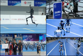 Dünyanın ilk insansı robot olimpiyatları Pekin'de başladı (VİDEO)