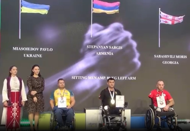 Ermeni sporcu, Para Bilek Güreşi Dünya Şampiyonasında dördüncü kez dünya şampiyonu oldu