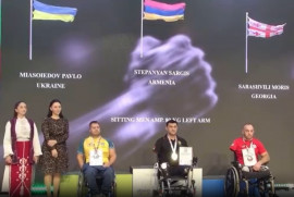 Ermeni sporcu, Para Bilek Güreşi Dünya Şampiyonasında dördüncü kez dünya şampiyonu oldu