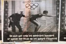 Arjantin’deki afişler Türkiye hakkında: İnsan haklarını ilhal eden bir ülke olimpiyatı alamaz