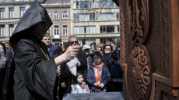 Belçika’da Ermeni Soykırımı anıtının açılışı yapıldı