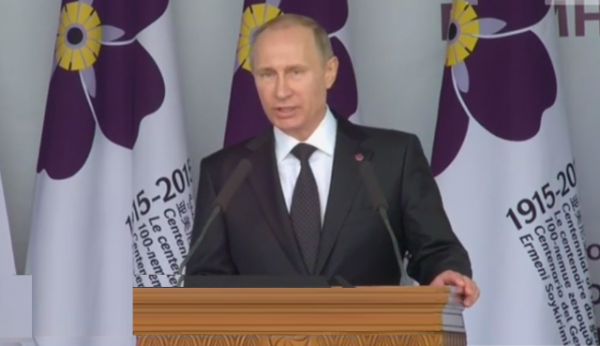Rusya Devlet Başkanı Putin, Rusya’nın Ermeni Soykırımını kendi acısı olarak gördüğünü söyledi