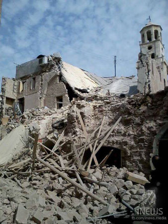 Halep’in Ermeni Karasnits Mangants Kilisesi bombalandı