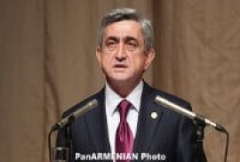 Serj Sarkisyan: Karabağ sorunu barışçıl yollarla çözülmeli