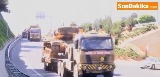 Թուրքիան ռազմական տեխնիկա է կուտակում թուրք-սիրիական սահմանի մոտ (տեսանյութ)