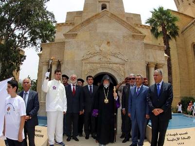 Beyrut’ta, Kilikya Ermeni Katolikosu’nun hayırduasıyla  Pan Ermeni 6.Oyunları başlatıldı