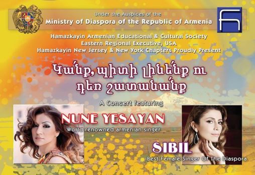 Türkiye’li ve Ermenistan’lı şarkıcılardan New Jersey’de ortak konser