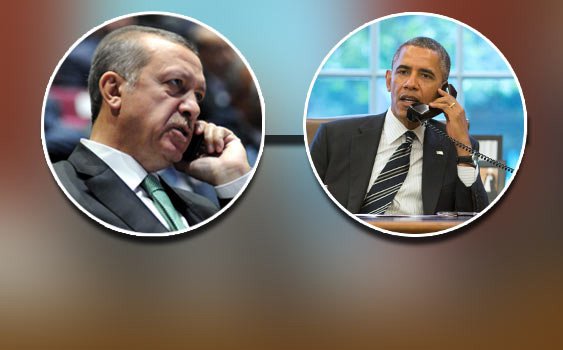 Obama ile Erdoğan telefonda görüştü