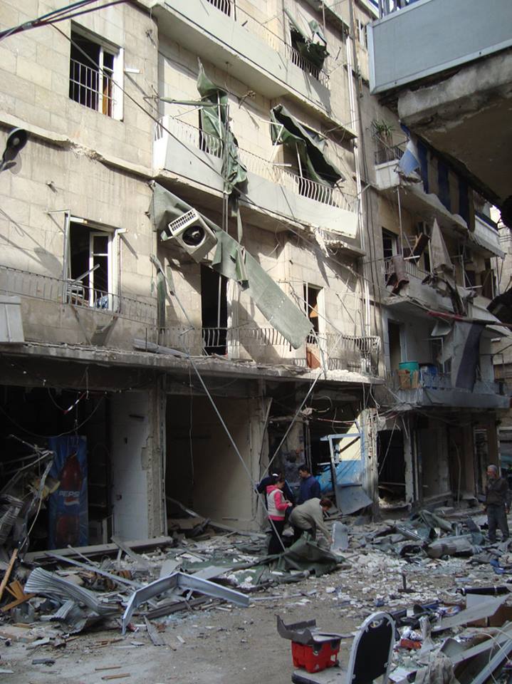Halep'teki Ermeni mahallesine roketli saldırı
