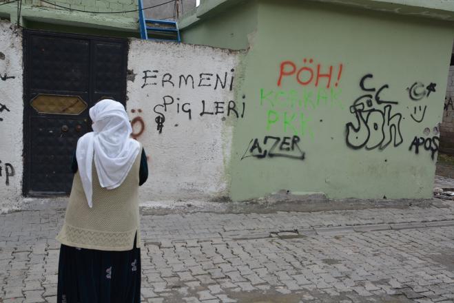 Թուրքիայի Սիլոփի շրջանում շենքերի պատերին «Հայ բճեր» գրություն է հայտնվել (լուսանկարներ)