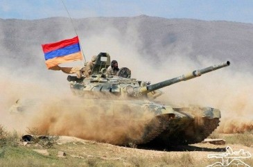 Ermenistan tarafının vurulmuş tanklarından 6'sı onarıldı