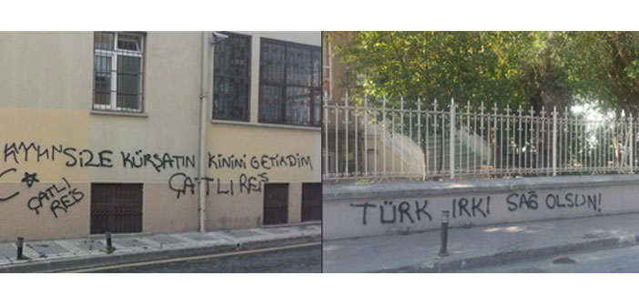 İstanbul’daki Ermeni okullarına ırkçı yazılamalar Türkiye meclisinde