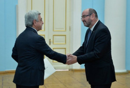 Sarkisyan, İsrail’in Yerevan yeni Büyükelçisi’ni kabul etti