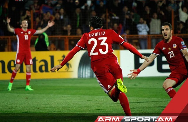 Ermenistan Milli Futboll Takımı Kazakistan kalesine 2 dakikada 2 gol attı (video)