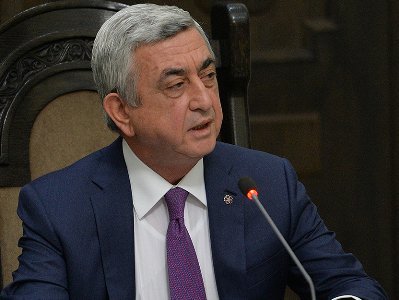 Sarkisyan: “Bölgede barışın güçlendirilmesi için Rusya ve İran ile ortak çaba göstermeliyiz”