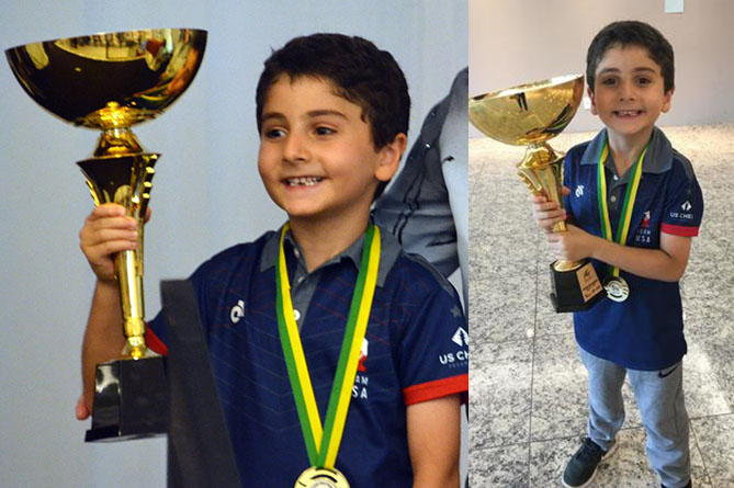 7 yaşındaki Ermeni Aren Emrikian, Dünya Satranç Şampiyonu oldu