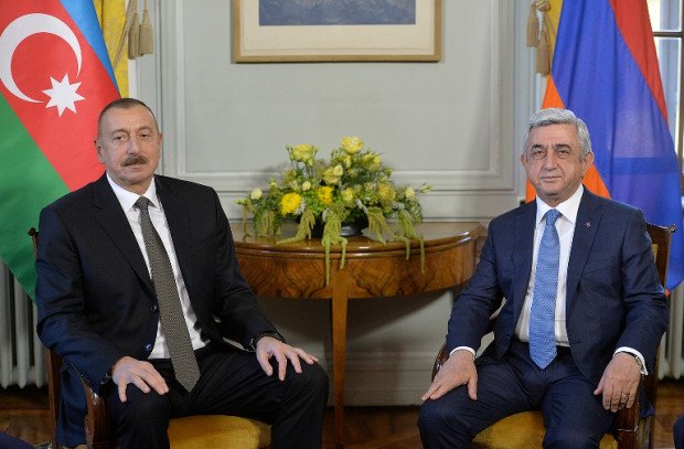 Ermenistan ve Azerbaycan Cumhurbaşkanları bir araya geldi (Fotolar)
