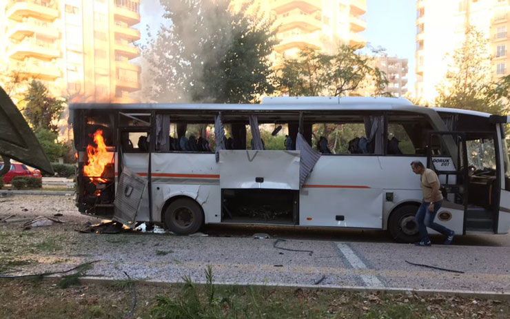 Թուրքիայում ոստիկանական ավտոբուսի պայթեցման գործով 11 մարդ է ձերբակալվել