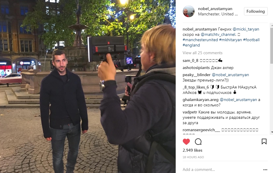 "Macht TV", Ermeni futbol yıldızı Henrikh Mkhitaryan hakkında roportaj hazırllıyor