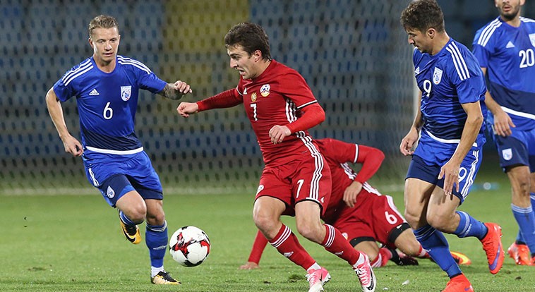 Ermenistan milli futbol takımı Kıbrıs takımını mağlup etti