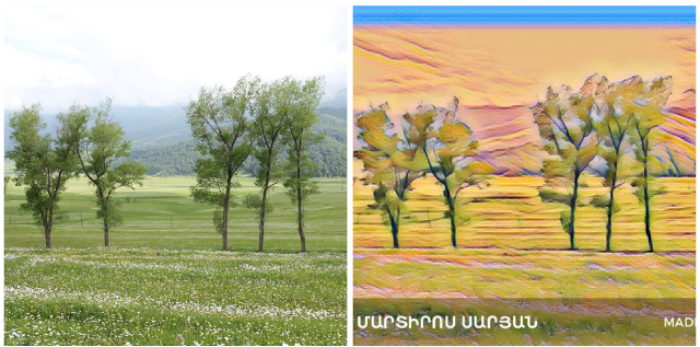 Ermenilerin geliştirdiği "Ktav" uygulaması, fotoğrafları Ermeni ressamlarının tarzına uygun tablolara çeviriyor