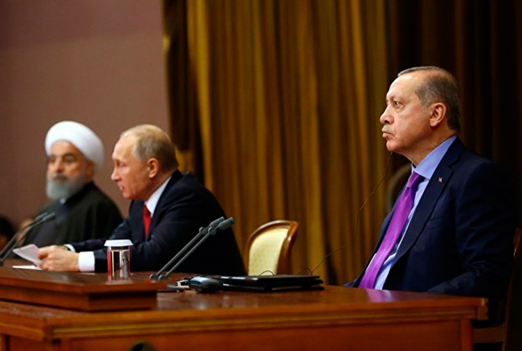 Soçiʹdeki Putin, Ruhani, Erdoğan zirvesinin sonra ortak bildiri yayınlandı