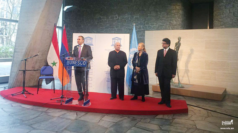 UNESCO Merkezinde Ermeni heykeltraş Toros Rastkelenian'ın sergisi açıldı