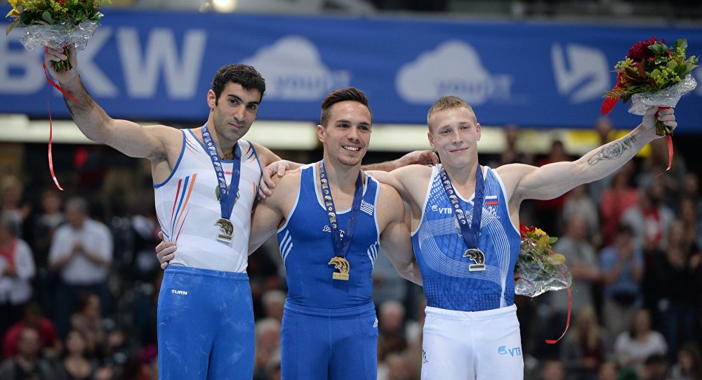 Ermeni jimnastikçi Vahagn Davtyan, Almanya şampiyonu oldu