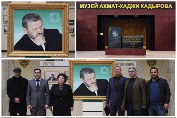 Ermeni ressamlar Çeçenistan’a Kadirov portresini hediye ettiler