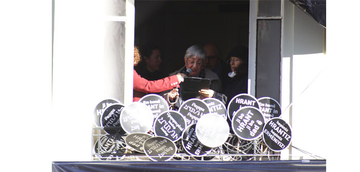 Fetihe Çetin, Ermeni gazeteci Hrant Dink’in anma töreninde konuştu