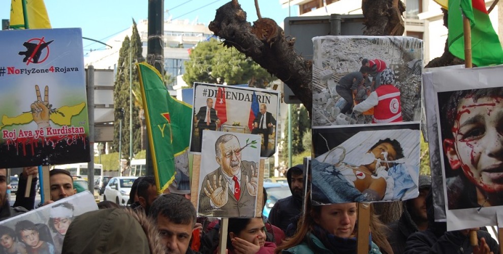 Kürtler Avrupa'nın onlarca kentinde Afrin protestoları düzenliyor