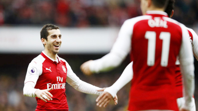 Ermeni futbol yıldızı Henrikh Mkhitaryan, "Arsenal-Watford" maçının en iyi futbolcusu oldu