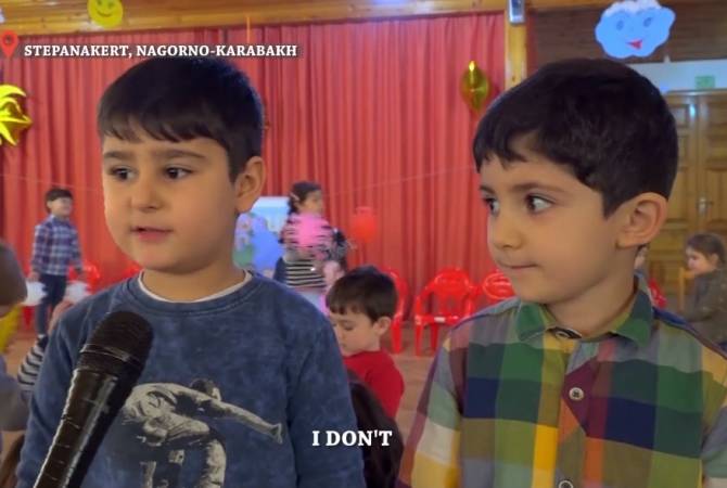 Karabağlı çocuklardan Azerbaycanlı çocuklara yanıt: Düşmanımız değilsiniz! (video)