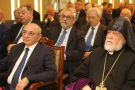 Karabağ Cumhurbaşkanı Lübnan’da Ermenistan Bağımsızlığı Anıtının açılışına katıldı