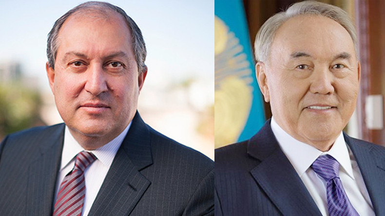 Ermenistan ve Kazakistan Cumhurbaşkanları görüştü