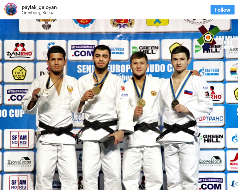 Rusya'lı Ermeni judocu, Avrupa Kupası'nda kutladığı zaferini Ermenistan'a ithaf etti