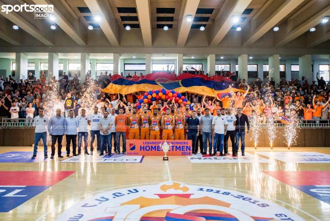 Ermeni basketbol takımı Lübnan’ın Şampiyonu oldu