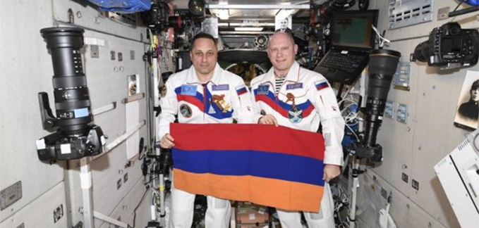 Ermenistan ve Yerevan bayrakları uzaya gönderildi