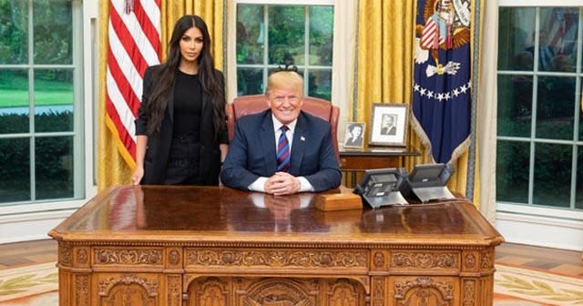 Kim Kardashian ve Trump buluştu