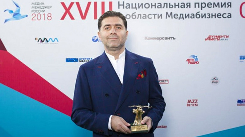 Ermeni Arthur Janibekyan, "Media-Manager of Russia"nın büyük ödülüne layık görüldü