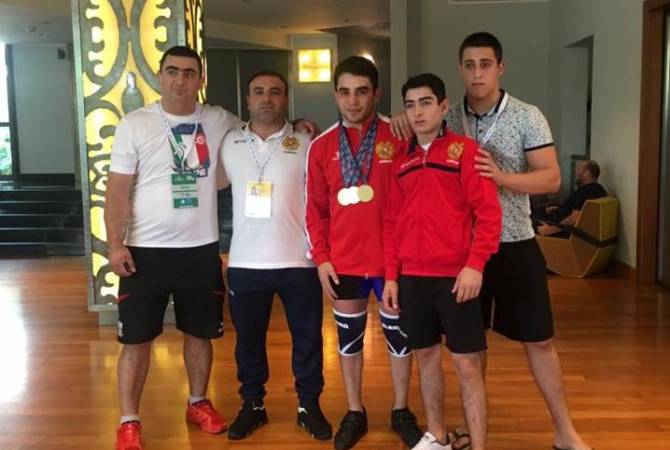 Genç Ermeni halterciler, Avrupa Halter Şampiyonası'nda 2 altın madalya kazandı